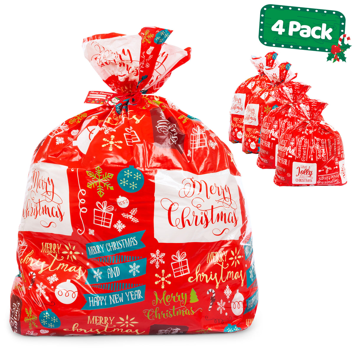 Big plastic christmas cheap bags