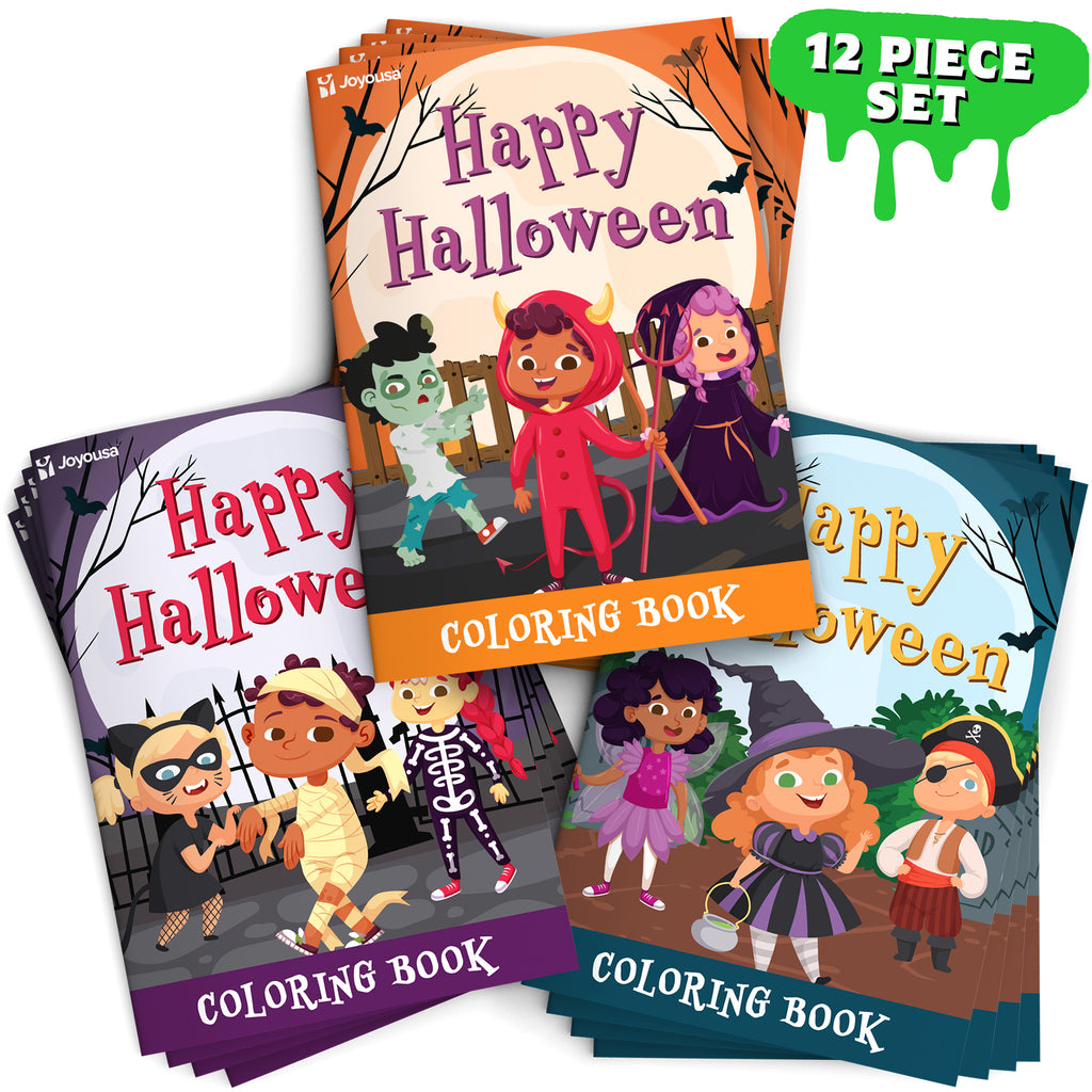 Halloween Coloring Books for Kids - Pack of 12-5es x 7es Mini Colori ·  Art Creativity