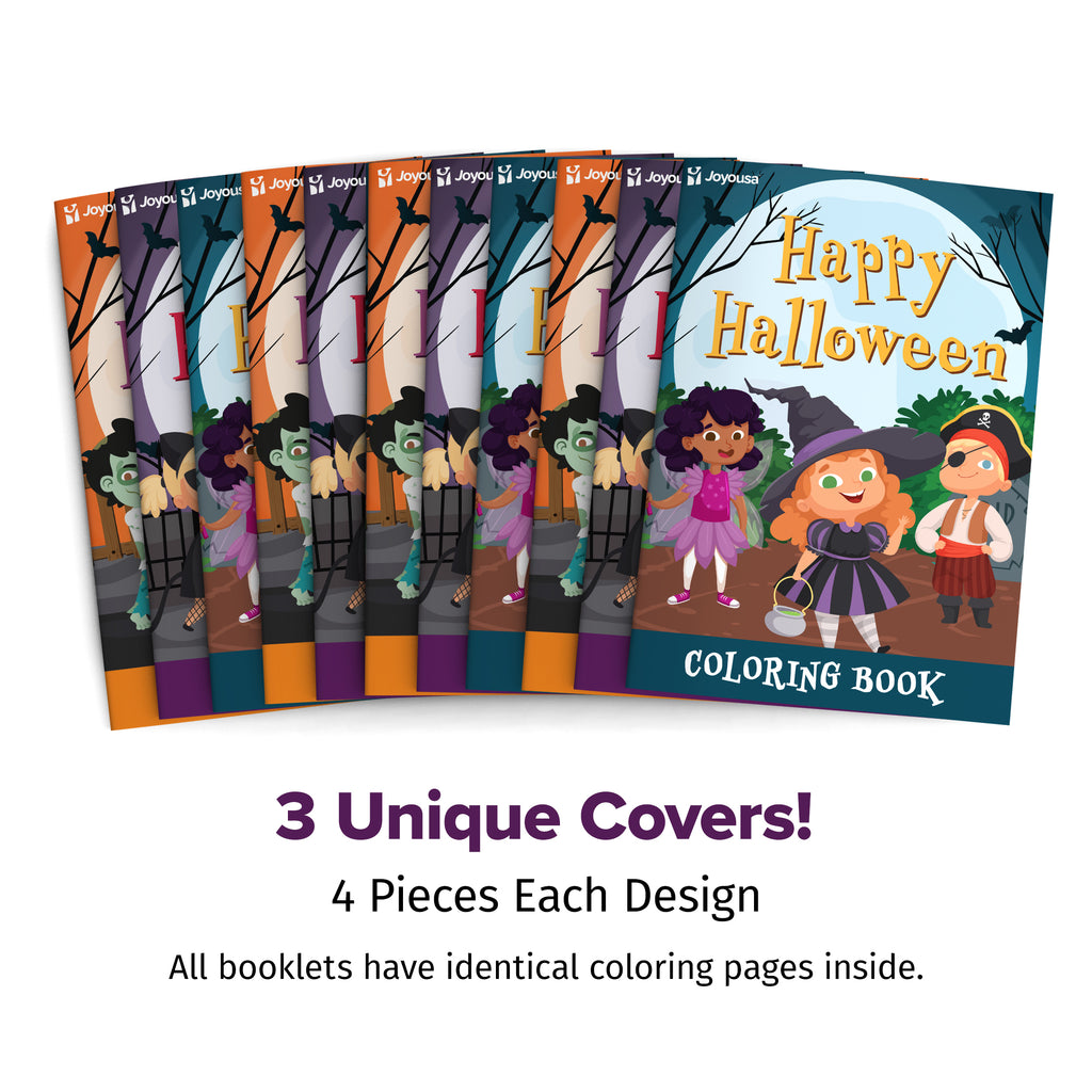 Max Fun 24 Pack Halloween Coloring Books for Kids Ages 2-4 4-8 8-12, Bulk  Mini Coloring Books for Boys Girls, Halloween Trick or Treat Goodie Bag