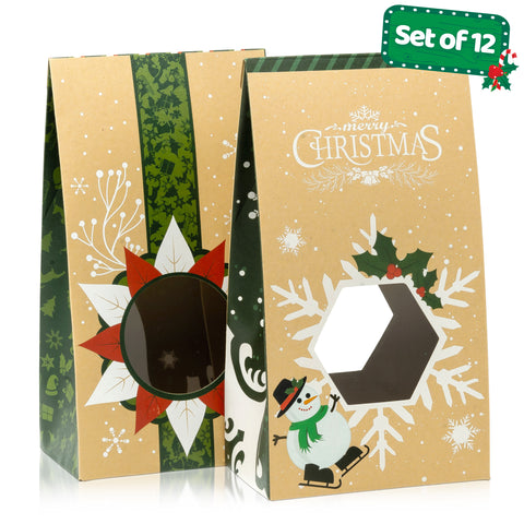 Christmas Cookie Bags Set - 12 Pack