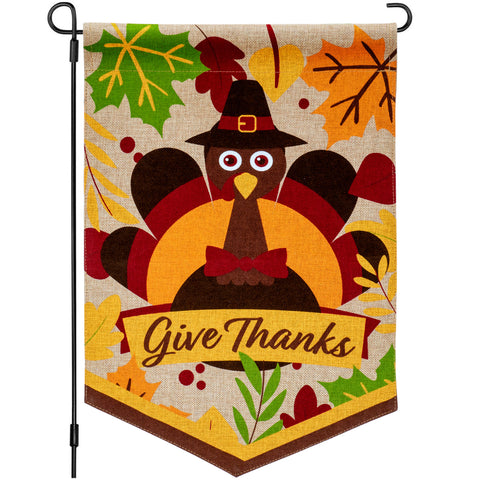 Thanksgiving Garden Flag - 12x18 Inch