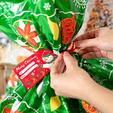 Giant Christmas Gift Bag 56”x36” - Gift Sack Set with Tag & String Tie