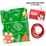 Giant Christmas Gift Bag 56”x36” - Gift Sack Set with Tag & String Tie