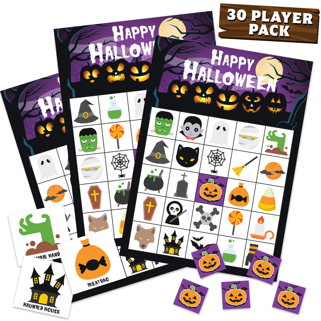 Halloween Bingo Game - 30 Player Pack – Joyousa Holiday & Party Goods halloween-bingo-game-30-player-pack-joyousa-holiday-party-goods