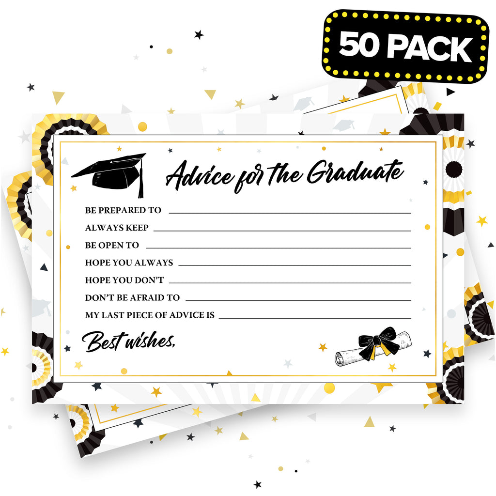 Graduation Advice Cards - 50 Pack - Party Favor – Joyousa Holiday ...