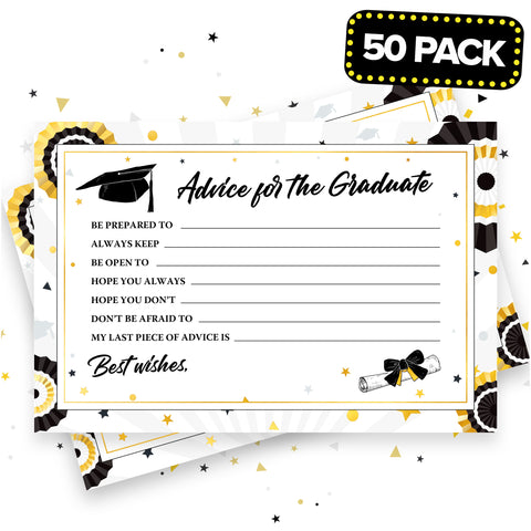 Graduation Advice Cards - 50 Pack - Party Favor