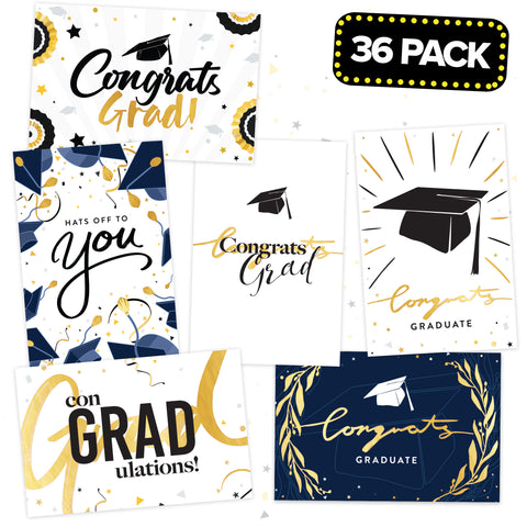 Graduation Greeting Cards - 36 Pack