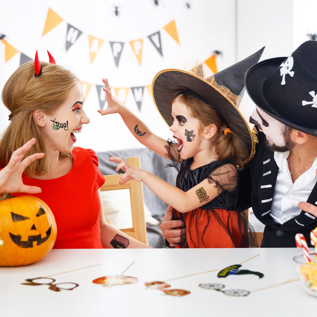Cheap (Nikita) Halloween Temporary Tattoos Kids 10 Sheets For Children  Halloween Party | Joom