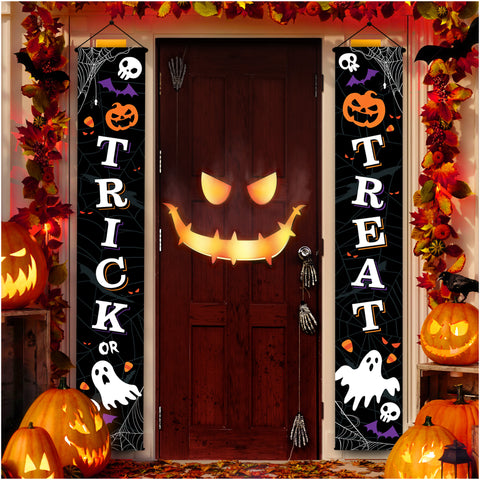 Halloween Front Door Porch Banner